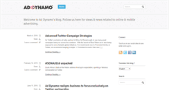 Desktop Screenshot of blog.addynamo.com