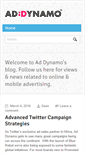 Mobile Screenshot of blog.addynamo.com